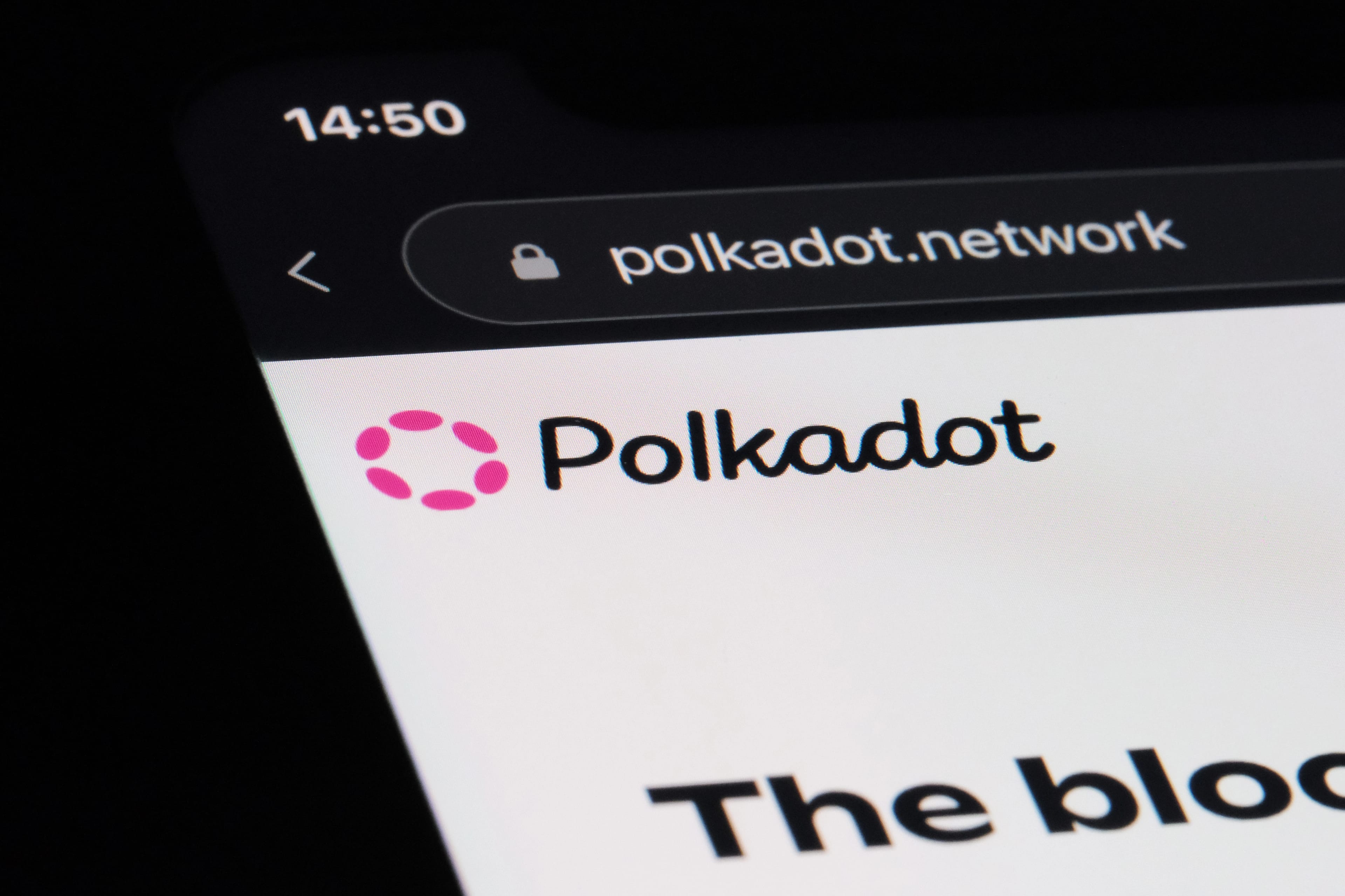 Shanghai,china-july,25th,2023:,Polkadot,(dot),Cryptocurrency,Brand,Logo,On,Official