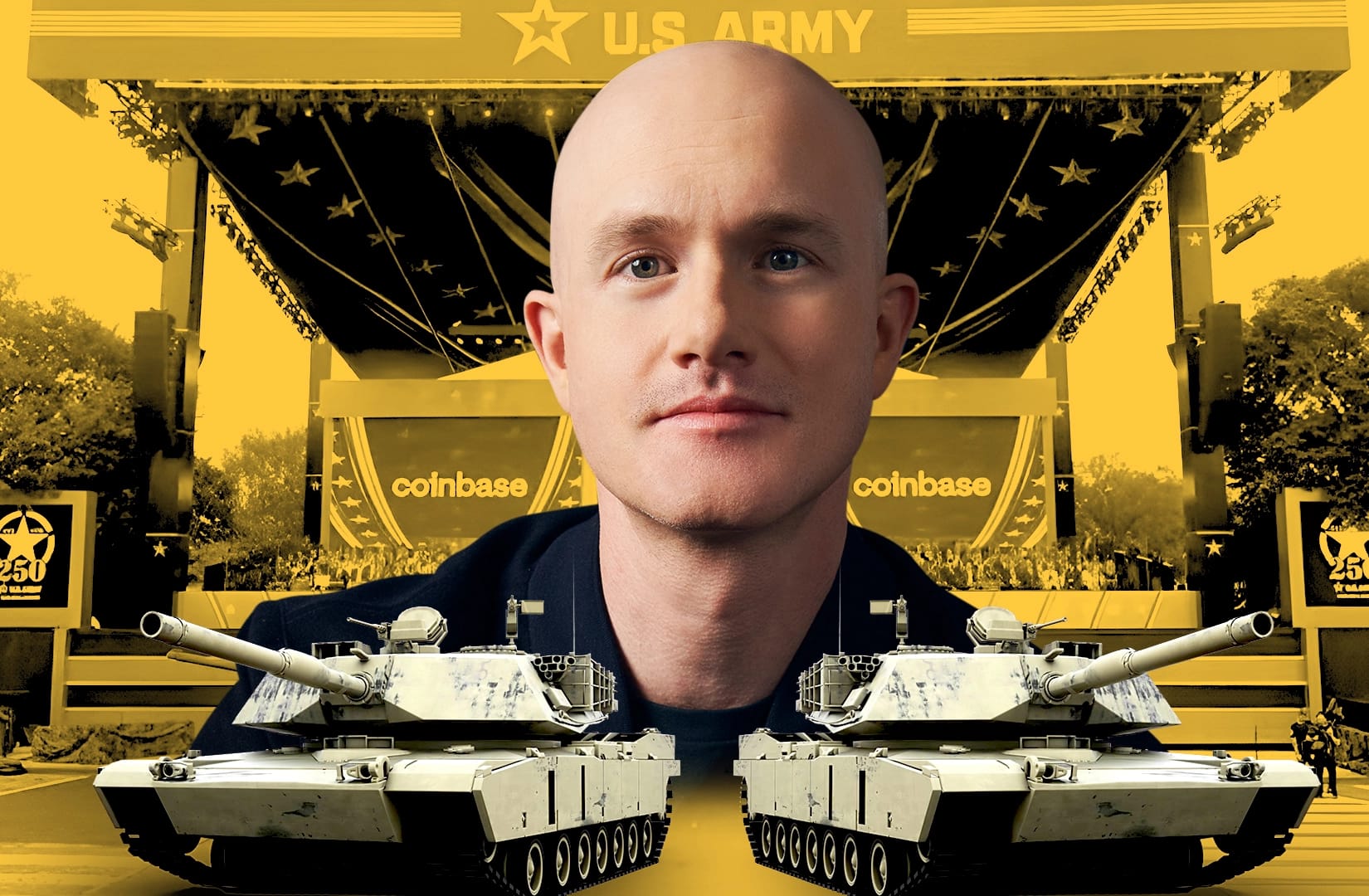 Crypto community blasts ‘gross’ Coinbase US army parade sponsorship