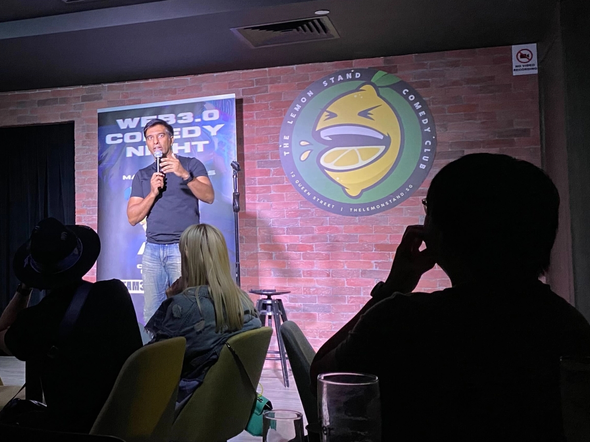 A crypto comedy night and the wristband black market at Token2049